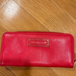 Marc by Marc Jacobs Red Leather Wallet